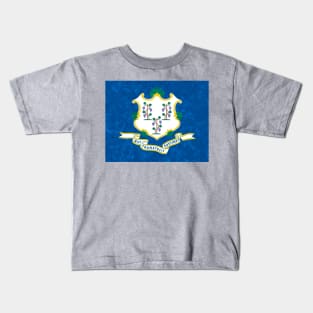 Flag of Connecticut Kids T-Shirt